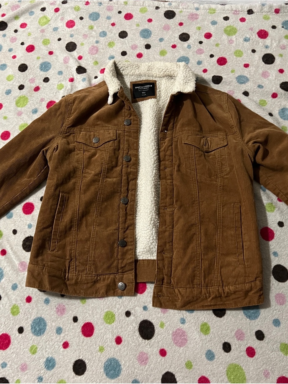 Corduroy Sherpa-Lined Jacket
